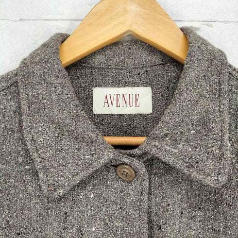 AVENUE ネップ サファリシャツ レディース