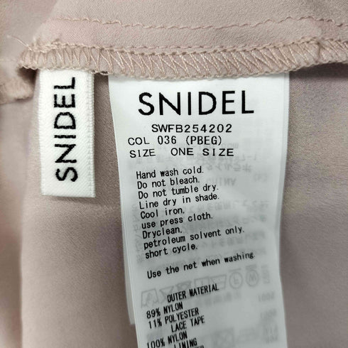 スナイデル snidel 25AW バリエオフショルレースチュニック レディース ONE SIZE