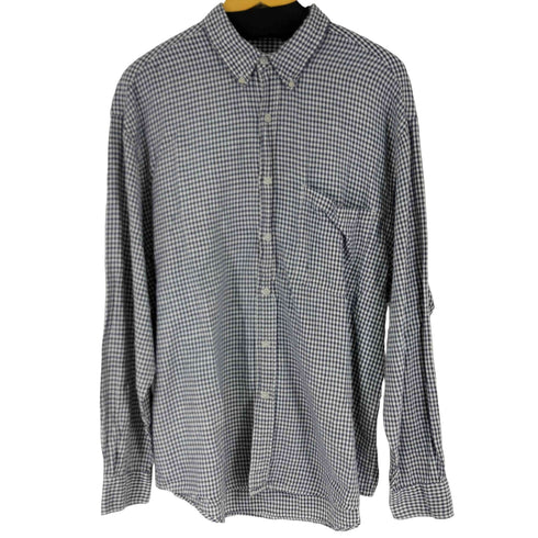 エディーバウアー Eddie Bauer 90S 白タグ L/S BD チェック シャツ メンズ JPN:M