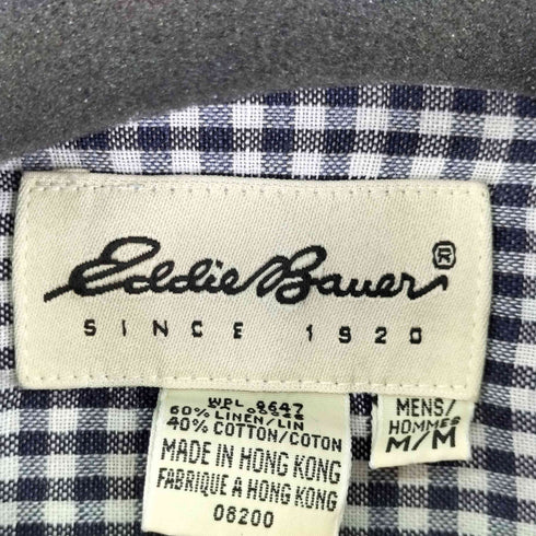 エディーバウアー Eddie Bauer 90S 白タグ L/S BD チェック シャツ メンズ JPN:M