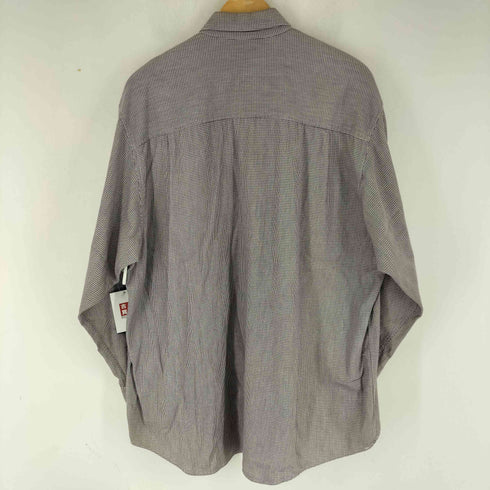 エディーバウアー Eddie Bauer 90S 白タグ L/S BD フラップポケット 千鳥格子 シャツ メンズ JPN:M