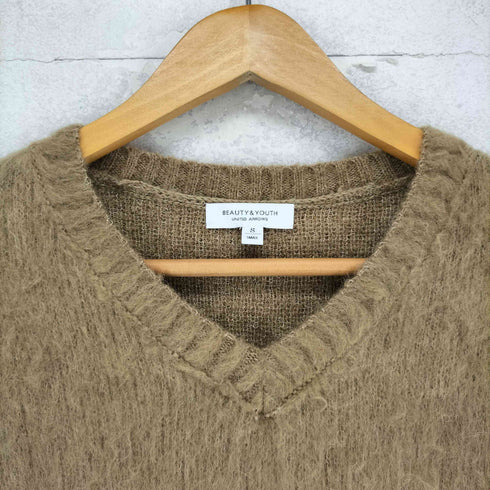 ビューティーアンドユースユナイテッドアローズ BEAUTY & YOUTH UNITED ARROWS アルパカ シャギー Vネック ニット メンズ JPN:S