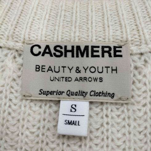 ビューティーアンドユースユナイテッドアローズ BEAUTY & YOUTH UNITED ARROWS カシミヤ ハーフ アゼ クルーネック ニット メンズ JPN:S