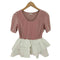リリーブラウン Lily Brown 26SS ベロアペプラムフリルトップス レディース ONE SIZE