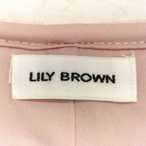 リリーブラウン Lily Brown 26SS ベロアペプラムフリルトップス レディース ONE SIZE