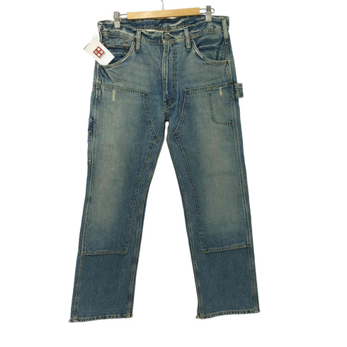 OXEN ペインター ダブルニー デニムパンツ メンズ US:32-33