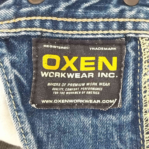 OXEN ペインター ダブルニー デニムパンツ メンズ US:32-33