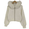 スナイデル snidel 25AW Sustainable ファー付きニットパーカー レディース ONE SIZE