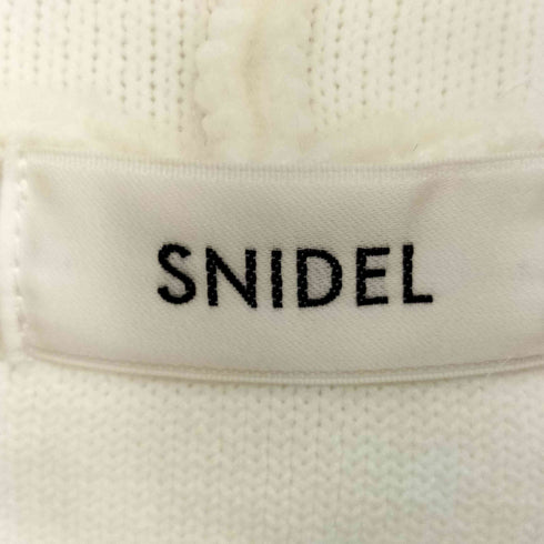 スナイデル snidel 25AW Sustainable ファー付きニットパーカー レディース ONE SIZE