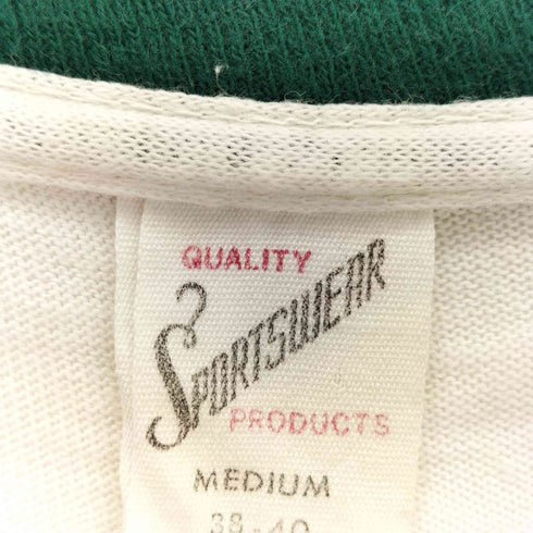 スポーツウエア Sportswear 60s USA製 裾シングルステッチ フロントプリント リンガーTシャツ メンズ import:M