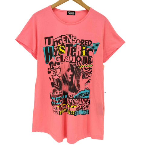 ヒステリックグラマー HYSTERIC GLAMOUR UNCENSORED ヒスガール グラフィックプリントTシャツ レディース FREE
