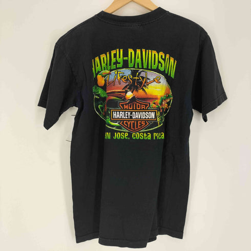 ハーレーダビッドソン HARLEY-DAVIDSON ロゴ アニマル 両面プリント S/S クルーネック Tシャツ メンズ