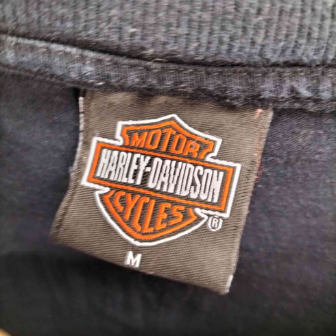 ハーレーダビッドソン HARLEY-DAVIDSON ロゴ アニマル 両面プリント S/S クルーネック Tシャツ メンズ