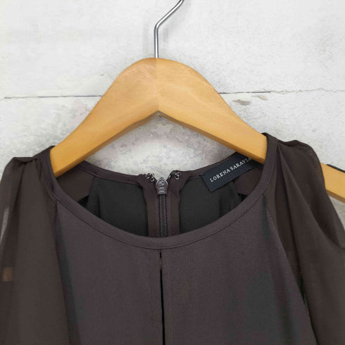 エイチアンドエム H&M Lorena Saravia 切替 シースルー ロングワンピース レディース 4