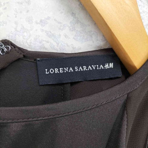 エイチアンドエム H&M Lorena Saravia 切替 シースルー ロングワンピース レディース 4