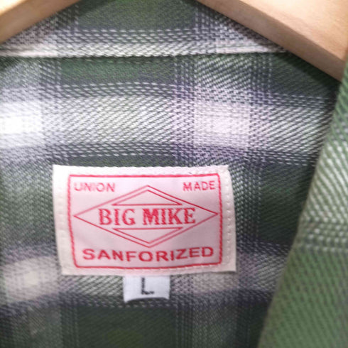 ビッグマイク BIG MIKE オンブレ チェック ネルシャツ メンズ JPN:L