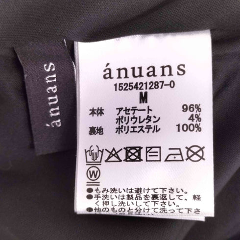 アニュアンス anuans 25SS アセテートカットナロースカート レディース JPN:M