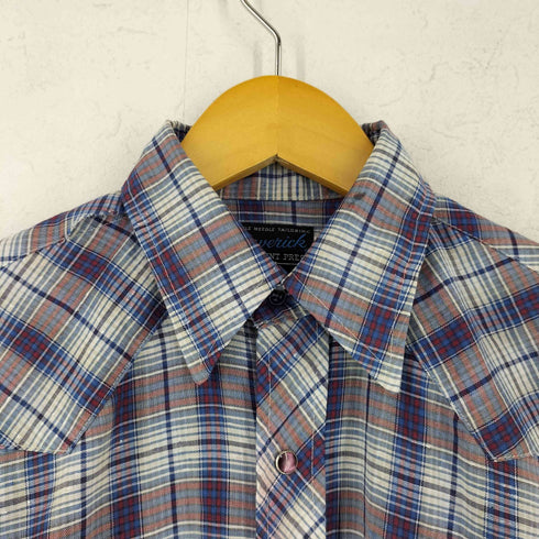 マーベリック MAVERICK 70-80s S/S ウエスタン チェックシャツ メンズ 14 1/2