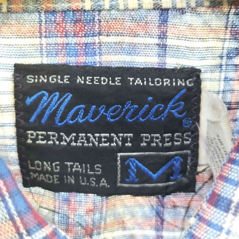マーベリック MAVERICK 70-80s S/S ウエスタン チェックシャツ メンズ 14 1/2
