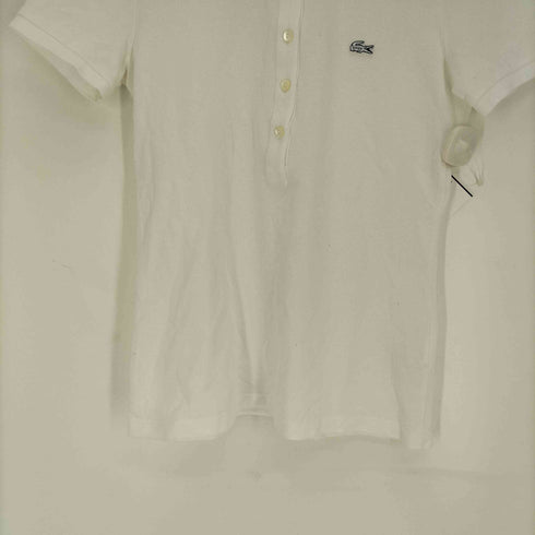 ラコステ LACOSTE SLIM FIT ロゴパッチ S/S ポロシャツ レディース US:36