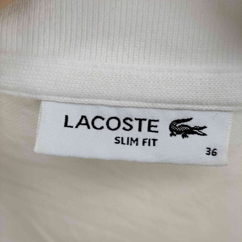 ラコステ LACOSTE SLIM FIT ロゴパッチ S/S ポロシャツ レディース US:36