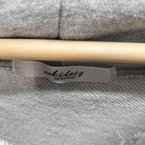アリーバイダブルクローゼット Alley w closet パーカー ロングワンピース ジップアップ レディース FREE