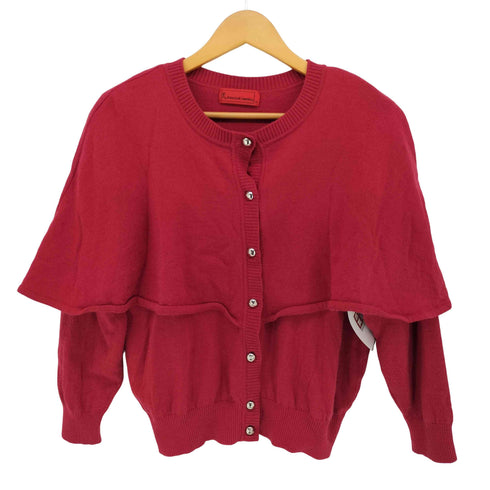 ロベルタディカメリーノ Roberta di Camerino フリルデザイン ウール カーディガン レディース EUR:40