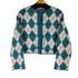 ザラ ZARA アーガイル柄 ニット カーディガン レディース import:M
