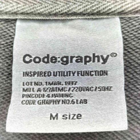 Codegraphy 24aw PIGMENT WORLDWIDE ARC OVER FIT SWEATSHIRT メンズ M