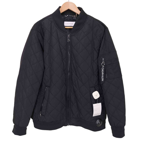 カルバンクライン CALVIN KLEIN BOMBER JACKET キルティング ボンバー ジャケット メンズ import:L