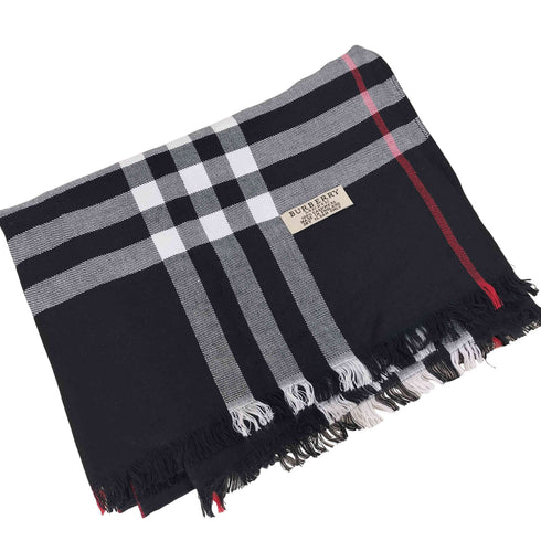 バーバリーロンドン BURBERRY LONDON 英国製 ノバチェック カシミヤ混 マフラー レディース