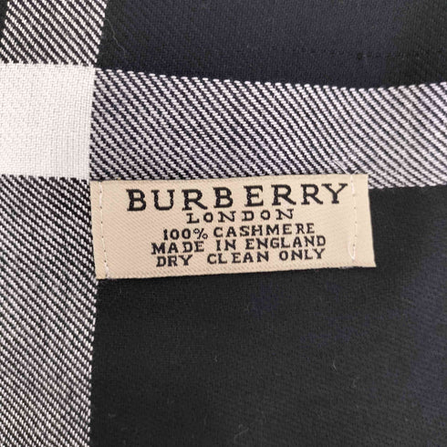 バーバリーロンドン BURBERRY LONDON 英国製 ノバチェック カシミヤ混 マフラー レディース