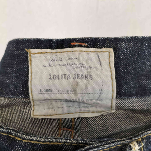 LOLITA JEANS フェード ハチノス ステッチデザインストレートデニムパンツ Y2K レディース 28