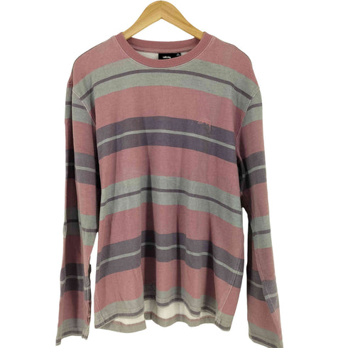ステューシー Stussy Faded Striped Crew メンズ M