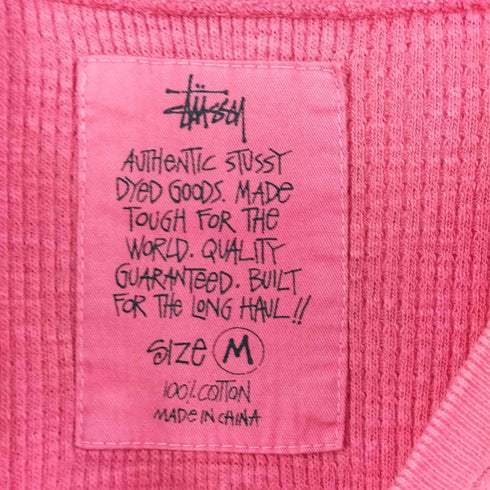 ステューシー Stussy PIGMENT DYED SS THERMAL メンズ M