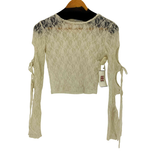 ラグアジェム LAGUA GEM FLOR LACE SLEEVE HOLE トップス レディース