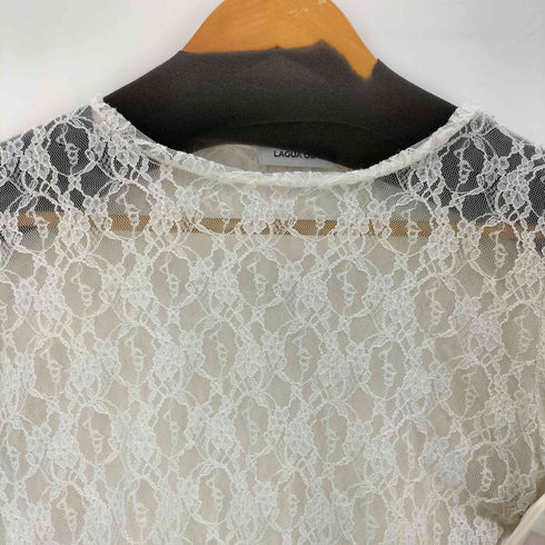 ラグアジェム LAGUA GEM FLOR LACE SLEEVE HOLE トップス レディース