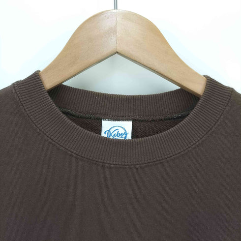ケボズ KEboz WAPPEN SWEAT ワンポイント ロゴ クルーネック スウェット メンズ import:L