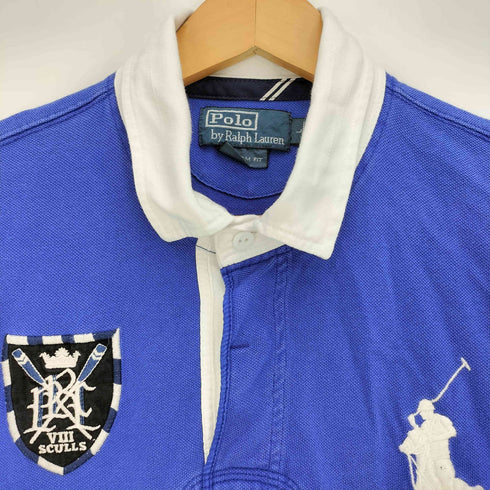 ポロバイラルフローレン Polo by RALPH LAUREN 90s CUSTOM FIT ビッグポニー エンブレム Ist EIGHT メンズ import:L