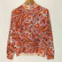 MORLEY 花柄 メッシュ マルチカラーハーフジップ レディース 36