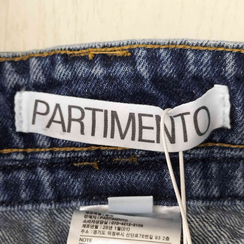 PARTIMENTO WOMAN デニム タック スカート レディース M