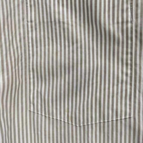 コムデギャルソンオムドゥ COMME des GARCONS HOMME DEUX 18AW AD2018 デザインボタン ストライプ レギュラーカラーシャツ メンズ JPN:M