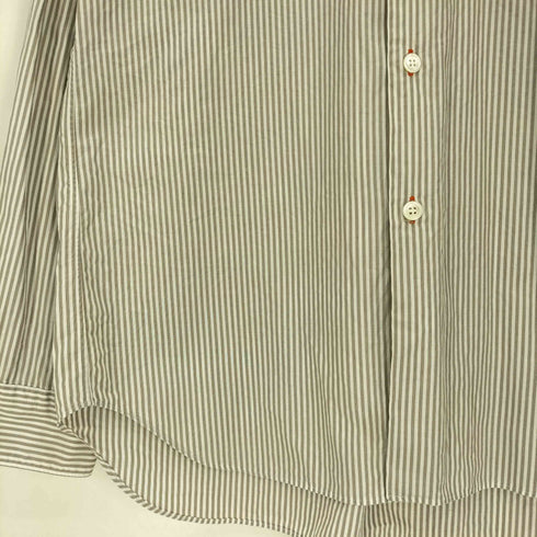 コムデギャルソンオムドゥ COMME des GARCONS HOMME DEUX 18AW AD2018 デザインボタン ストライプ レギュラーカラーシャツ メンズ JPN:M