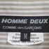 コムデギャルソンオムドゥ COMME des GARCONS HOMME DEUX 18AW AD2018 デザインボタン ストライプ レギュラーカラーシャツ メンズ JPN:M