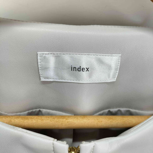 インデックス INDEX シンセティックレザーブルゾン レディース M