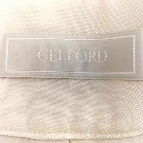 セルフォード CELFORD 24SS ハイウエスト ツイル 2タック ワイドスラックスパンツ レディース 38