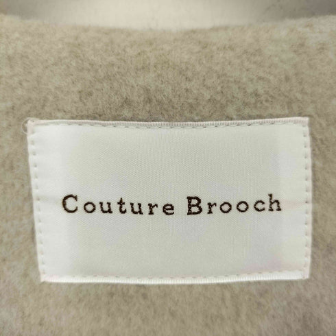 クチュールブローチ Couture brooch ビジュー釦ロングコート レディース S