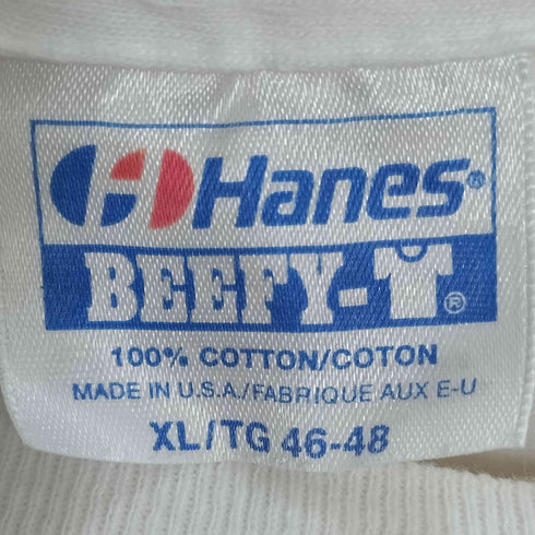 ヘインズ Hanes 90S USA製 nuclear science institute 原子力 科学研究所 シングルステッチ 両面プリント Tシャツ メンズ import:XL
