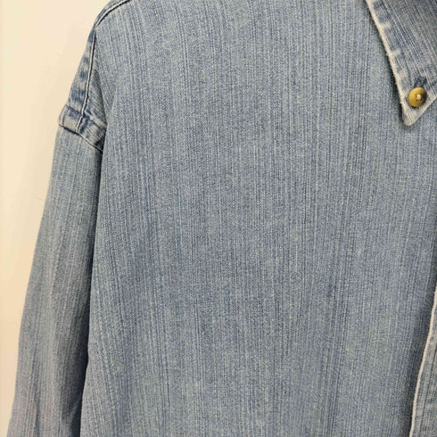 エルエルビーン L.L.Bean 90-00S 香港製 ボタンダウン デニム L/S シャツ メンズ import:L