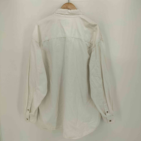 リー Lee 90-00S DENIM COLLECTION 企業ロゴ 刺繍 ボタンダウン L/S シャツ メンズ import:XL